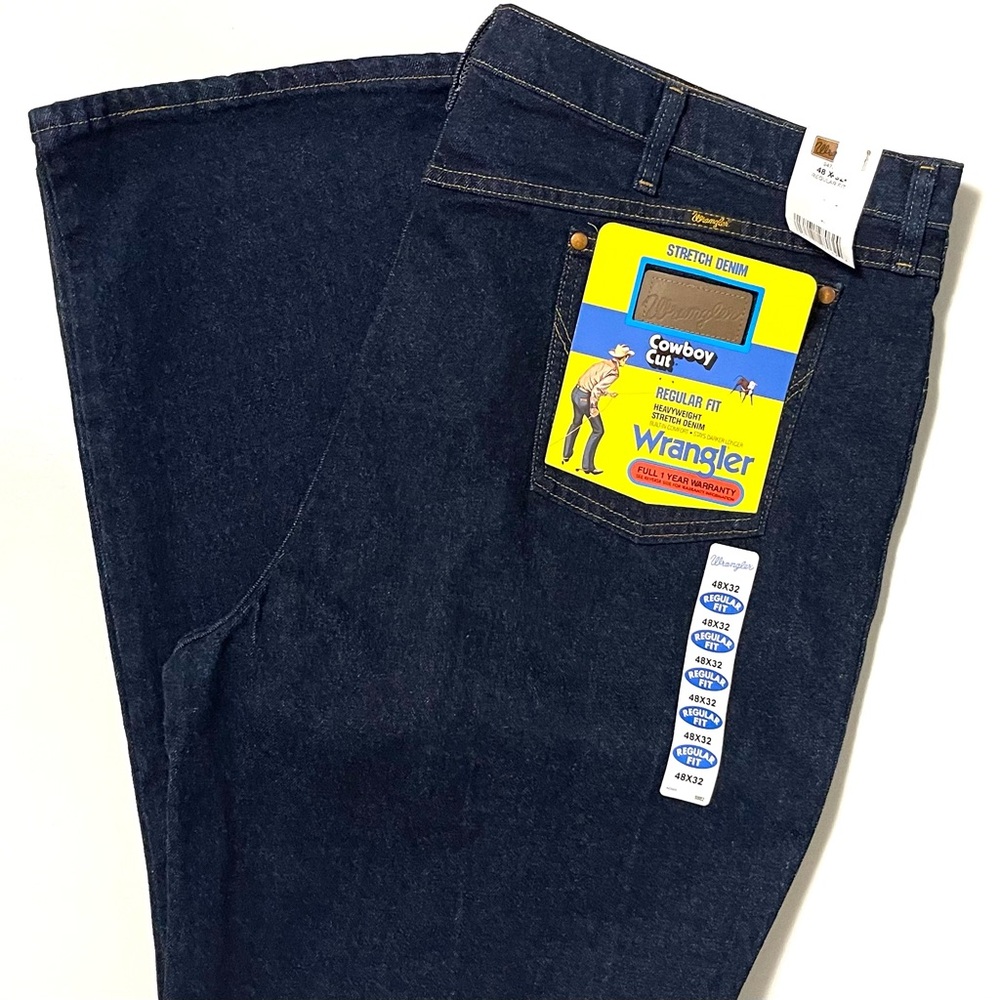 NWT Wrangler Regular Fit Cowboy Cut Jeans - Heavyweight Stretch Denim - Multiple